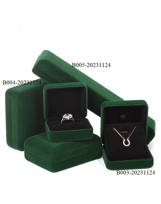 Velvet Retangle Shape Jewelry Box B003/B004/B005