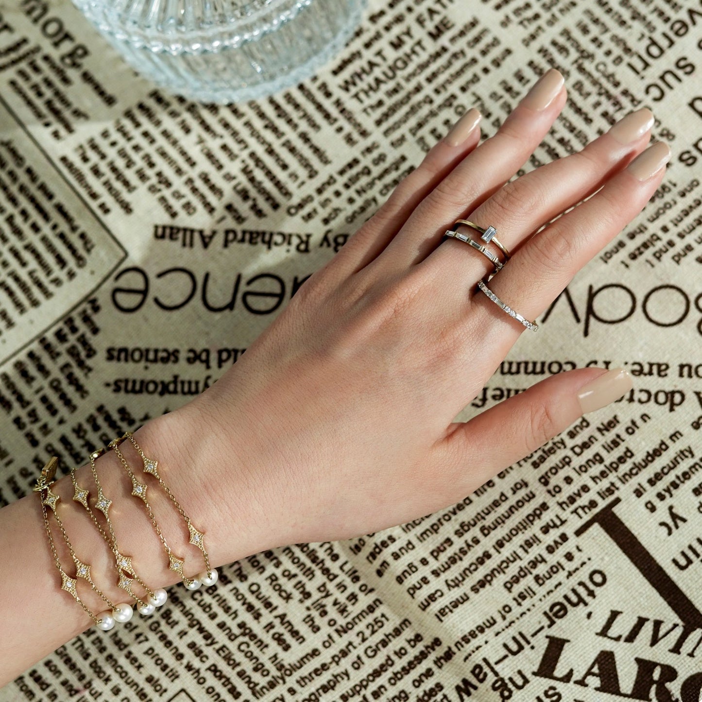 Ring Bar - Solo Baguette Band Ring