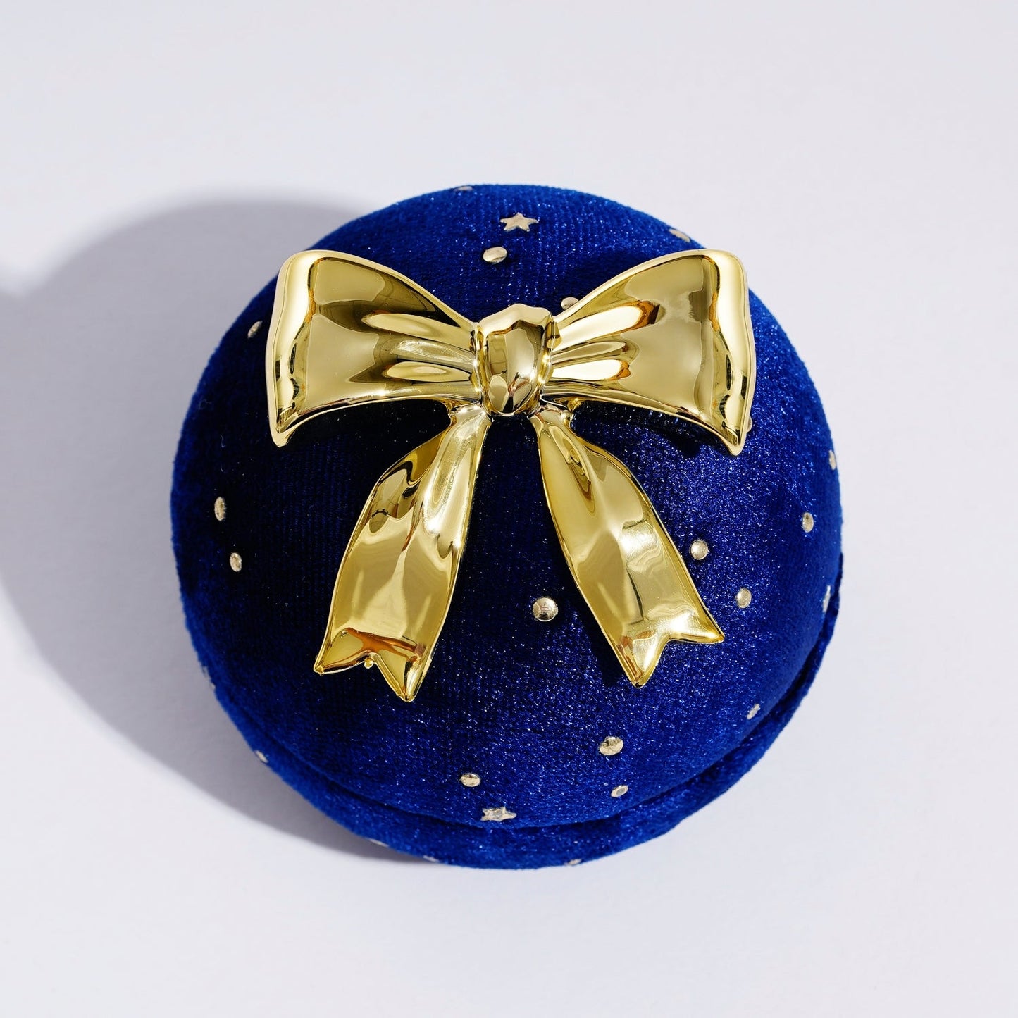 Velvet Ball Shape Jewelry Box 70x60mm