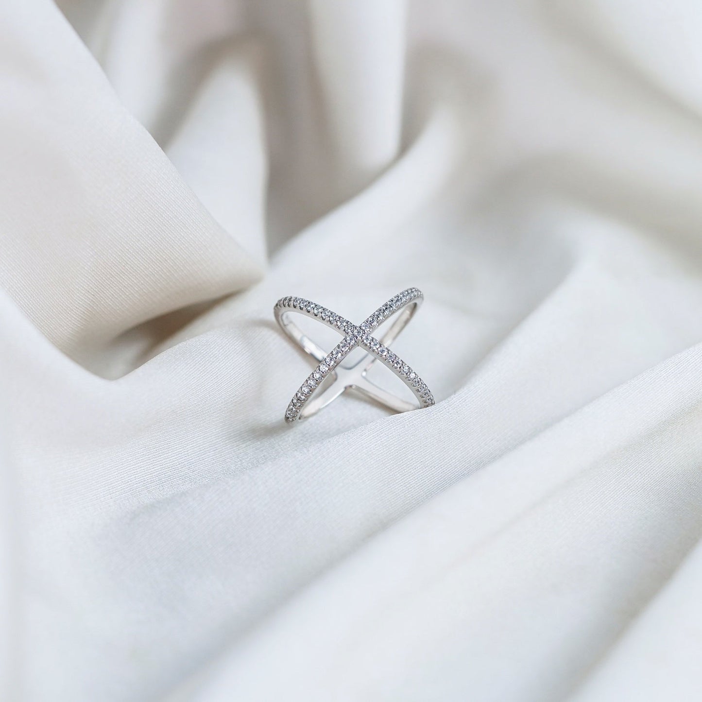 Wide Criss Cross X Ring JER03060