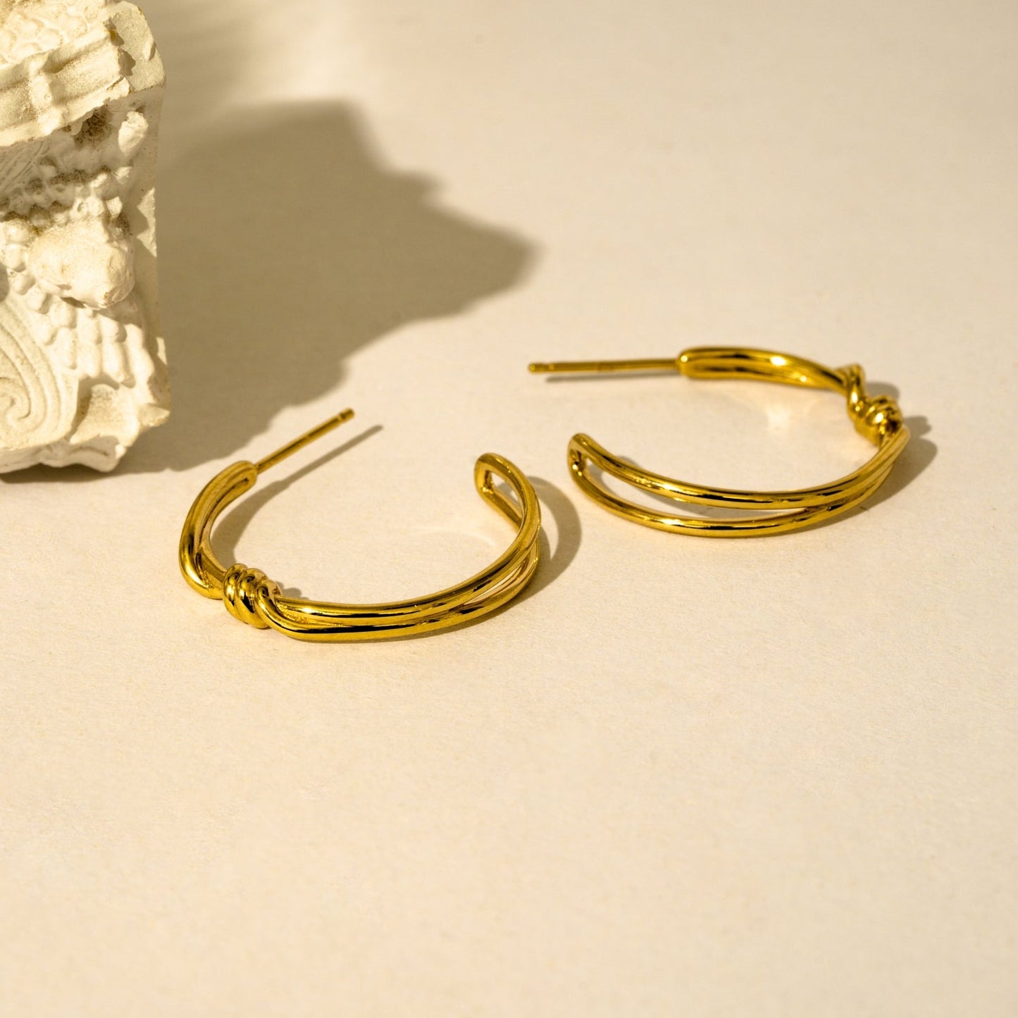 Tie the Knot Hoop Earrings