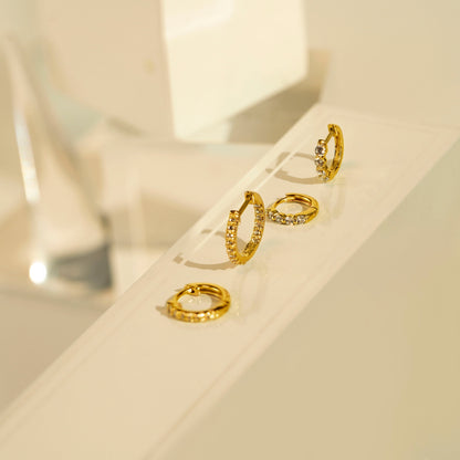 0.5 Inch Pave Hoop Earrings JEE22261