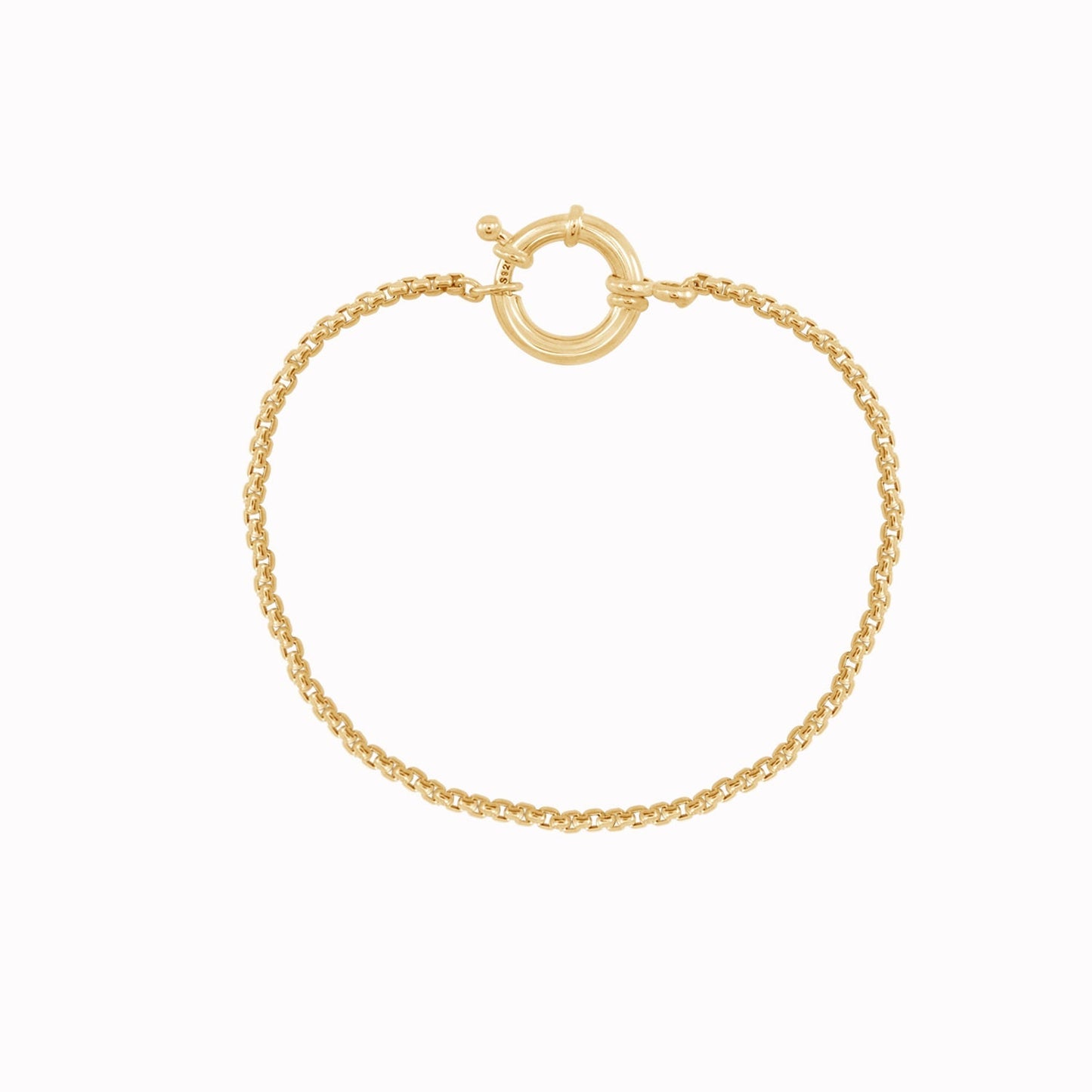 Round Box Chain Bracelet