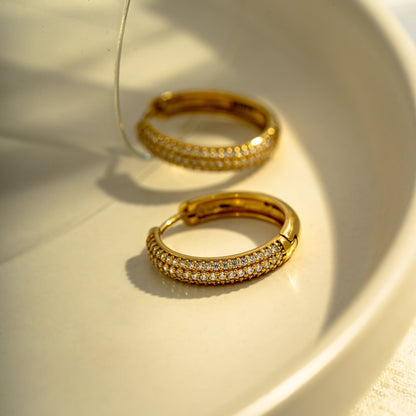 Pavé Hoop Earrings