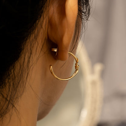 Tie the Knot Hoop Earrings