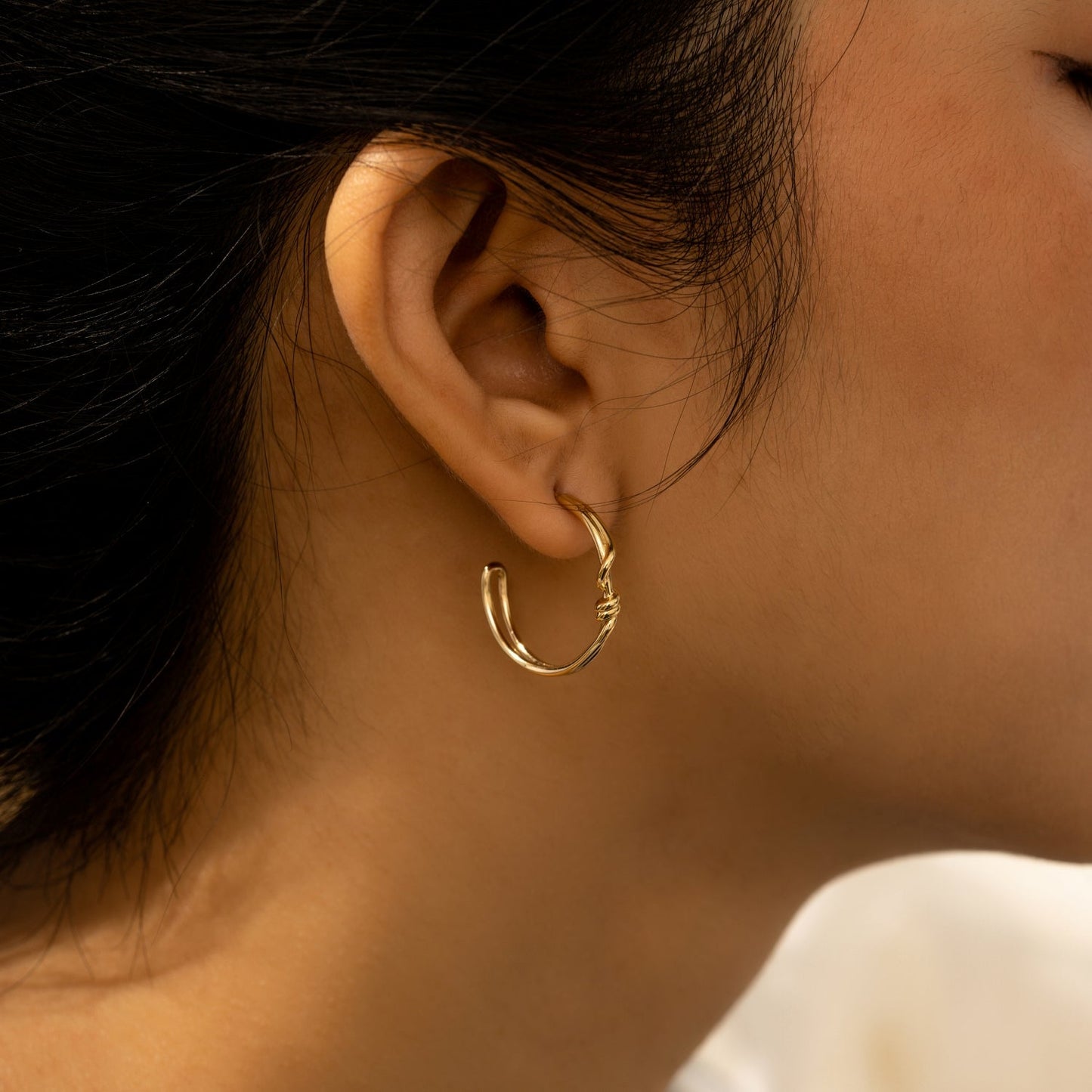 Tie the Knot Hoop Earrings