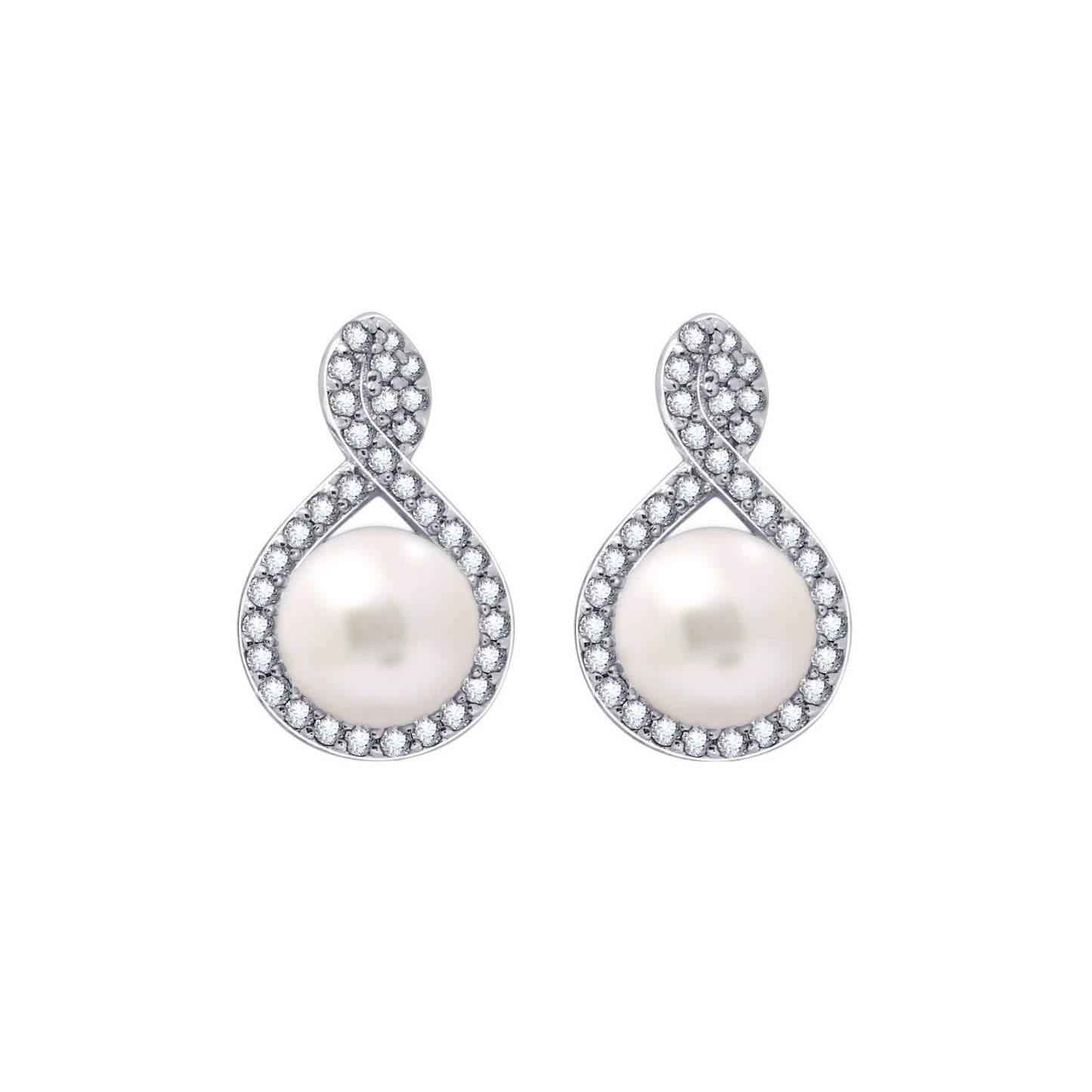 Freshwater Pearl Drop Stud Earrings JEE00287