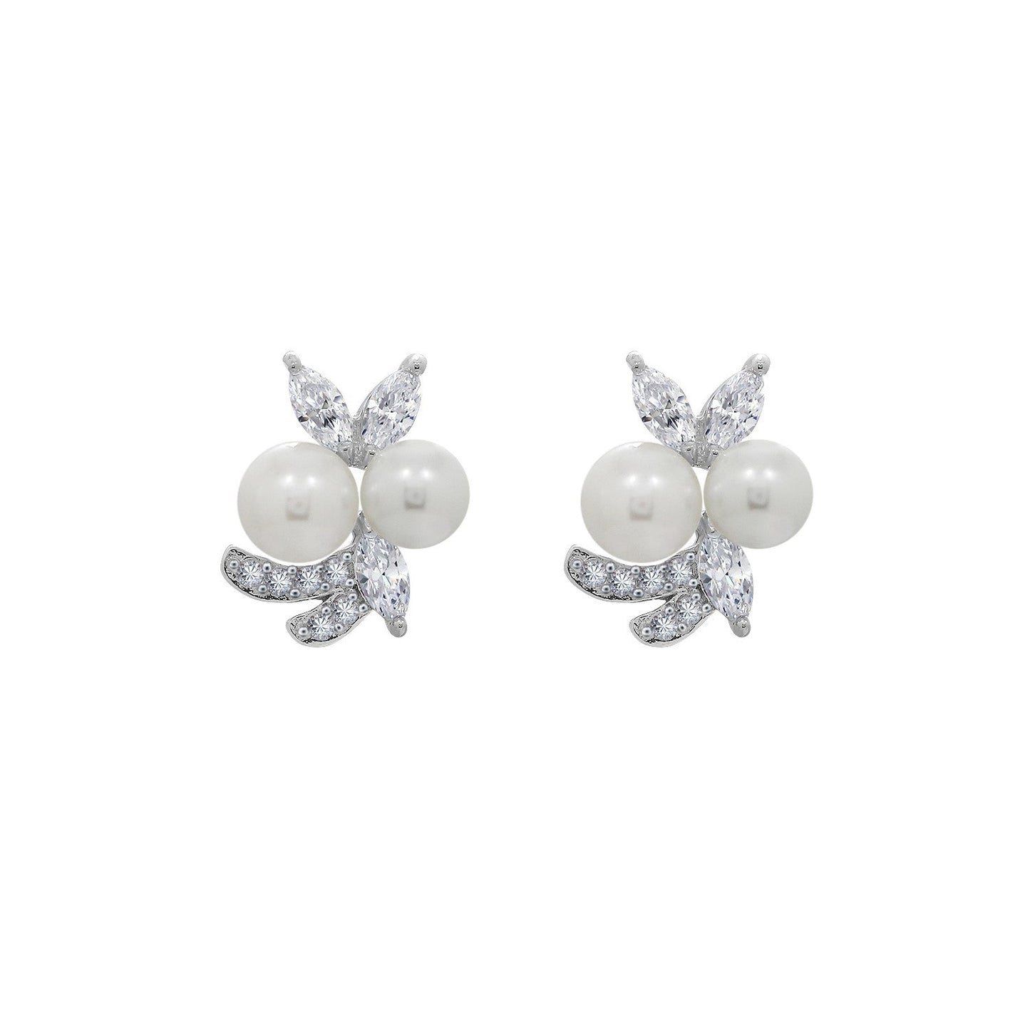 Pearl Florist Stud Earrings JEE01473