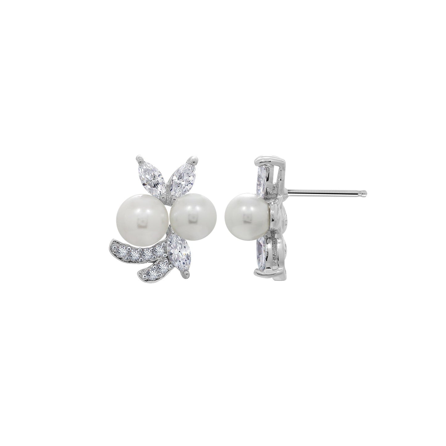 Pearl Florist Stud Earrings JEE01473