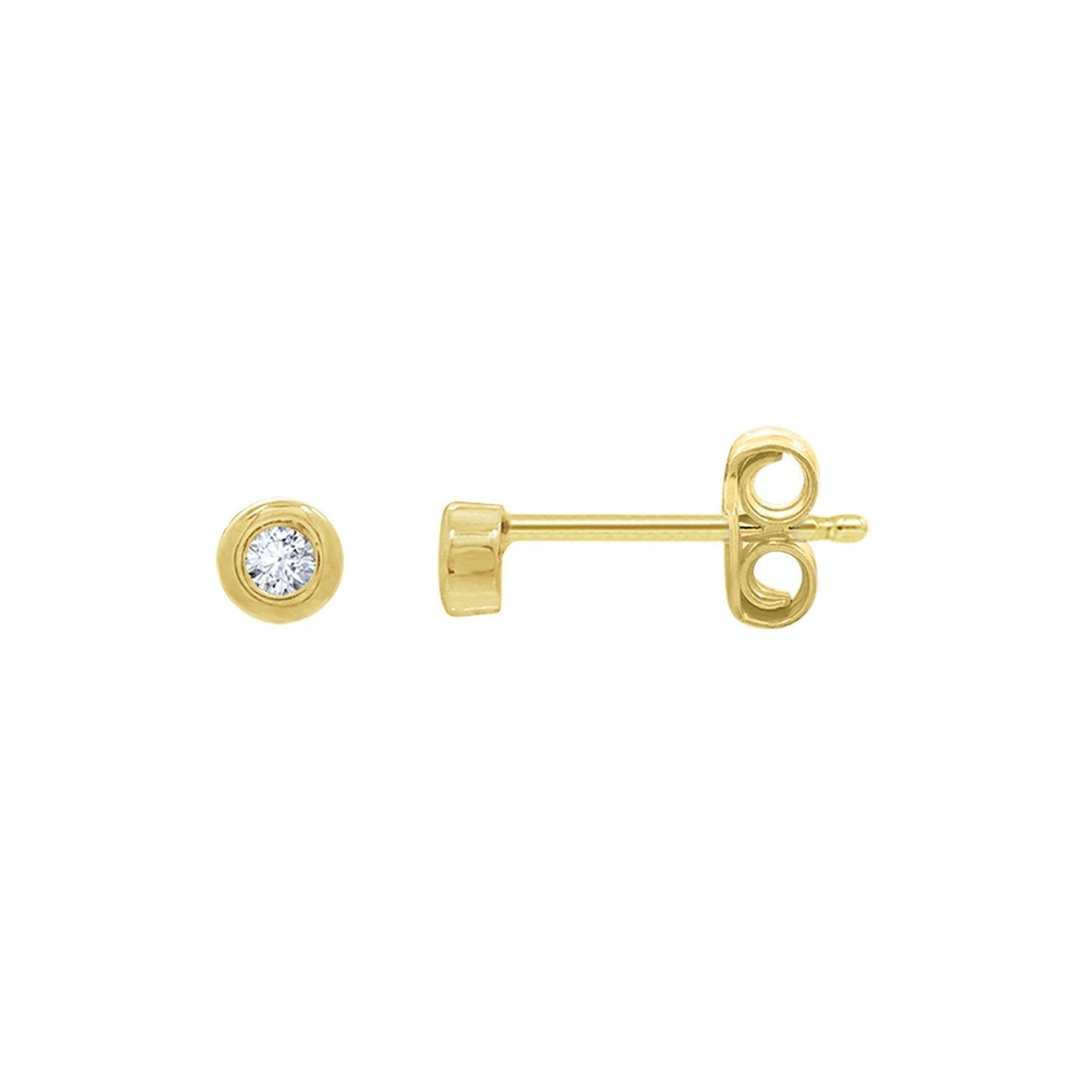 Dainty Bezel Stud Earrings JEE19783