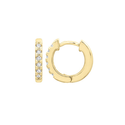 0.5 Inch Pave Hoop Earrings JEE22261