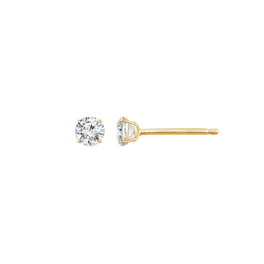 Choice Of Carat Solid Gold Round Cut Solitaire Earrings JEE13397