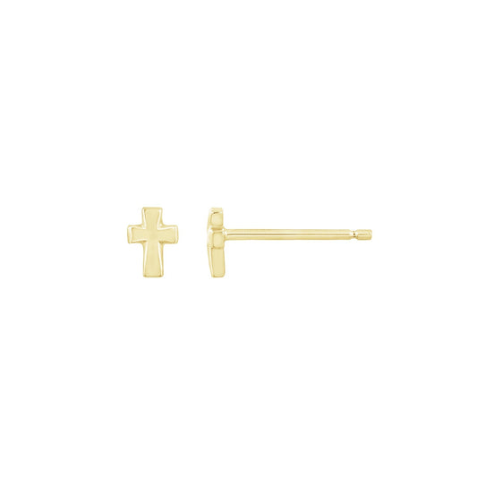 Minimalist Cross Stud Earrings JEE23630