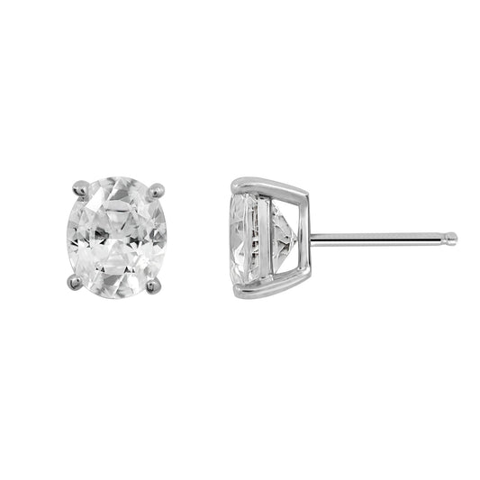 3ct Solitaire Oval Stud Earrings JEE23757