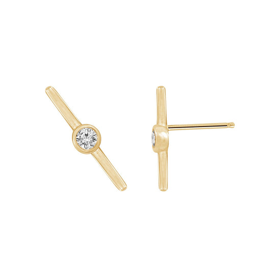 Bar Stud Earrings