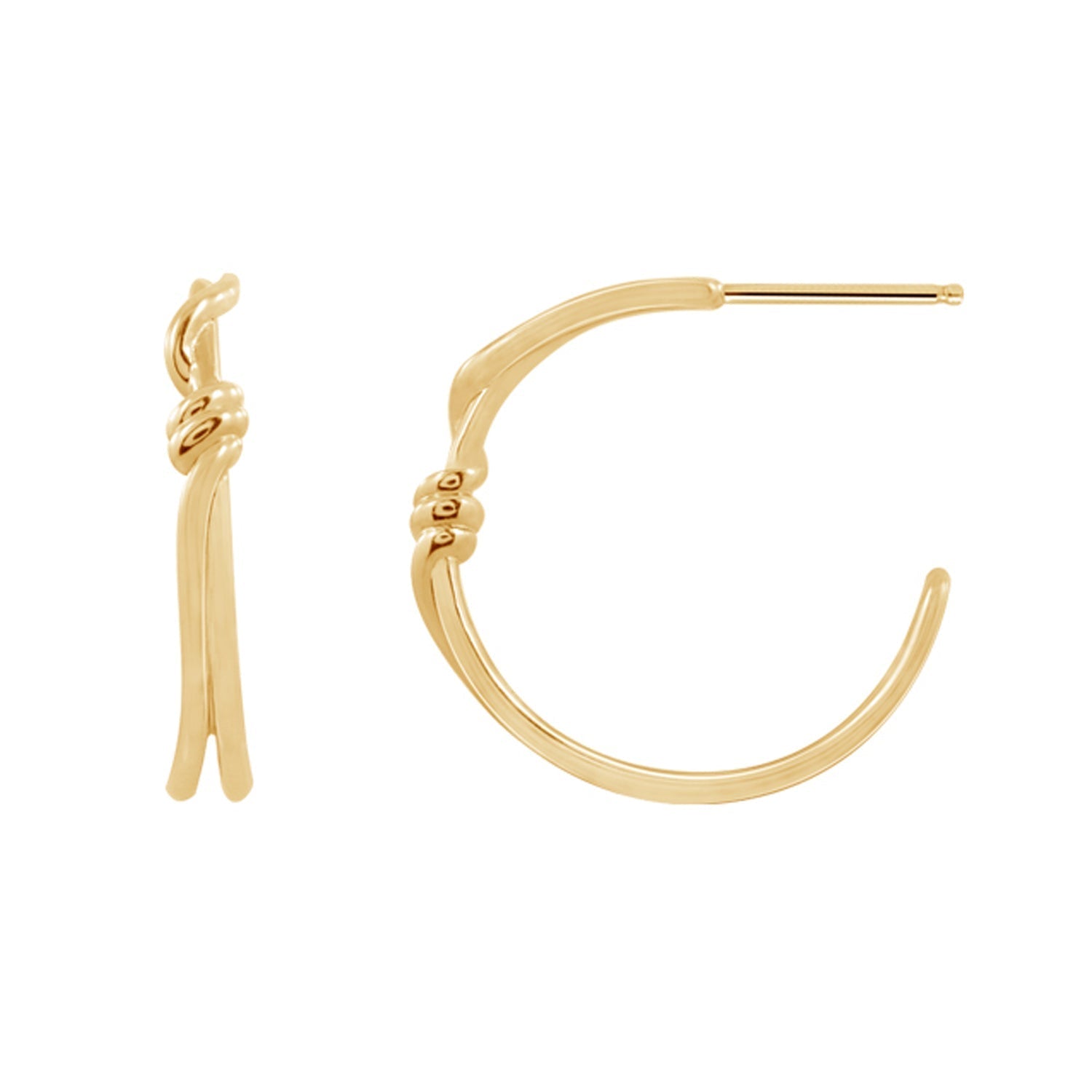 Tie the Knot Hoop Earrings