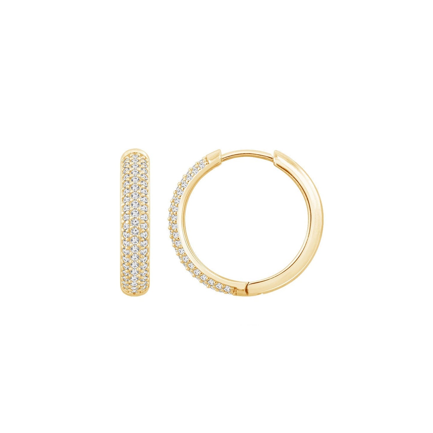 Pavé Hoop Earrings