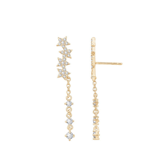 Falling Star Drop Earrings