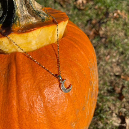 Crescent Moon Pendant Necklace