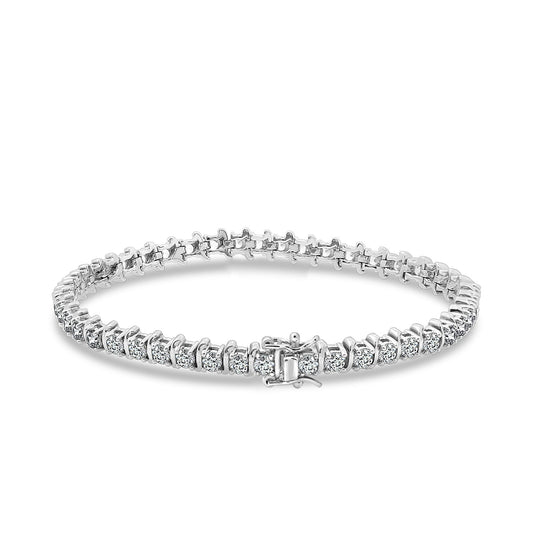 5.40-Carat Round Cut Tennis Bracelet