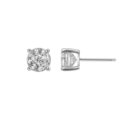 3.00 cttw Round Cut Stud Earrings