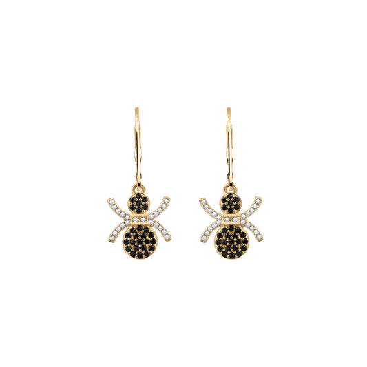 Halloween Spider Drop Leverback Earrings JEE24634