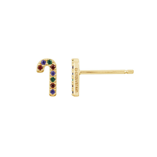 Candy Cane Christmas Stud Earrings JEE24640