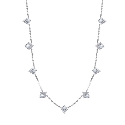 Chevron Station Necklace