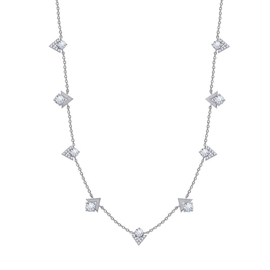 Chevron Station Necklace