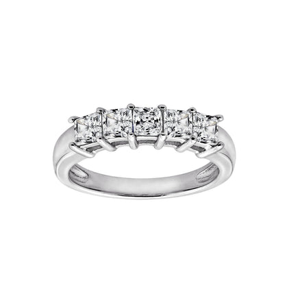 Princess Cut Five Stone Ring