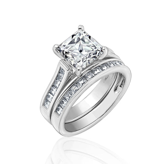 Princess Cut Wedding Set