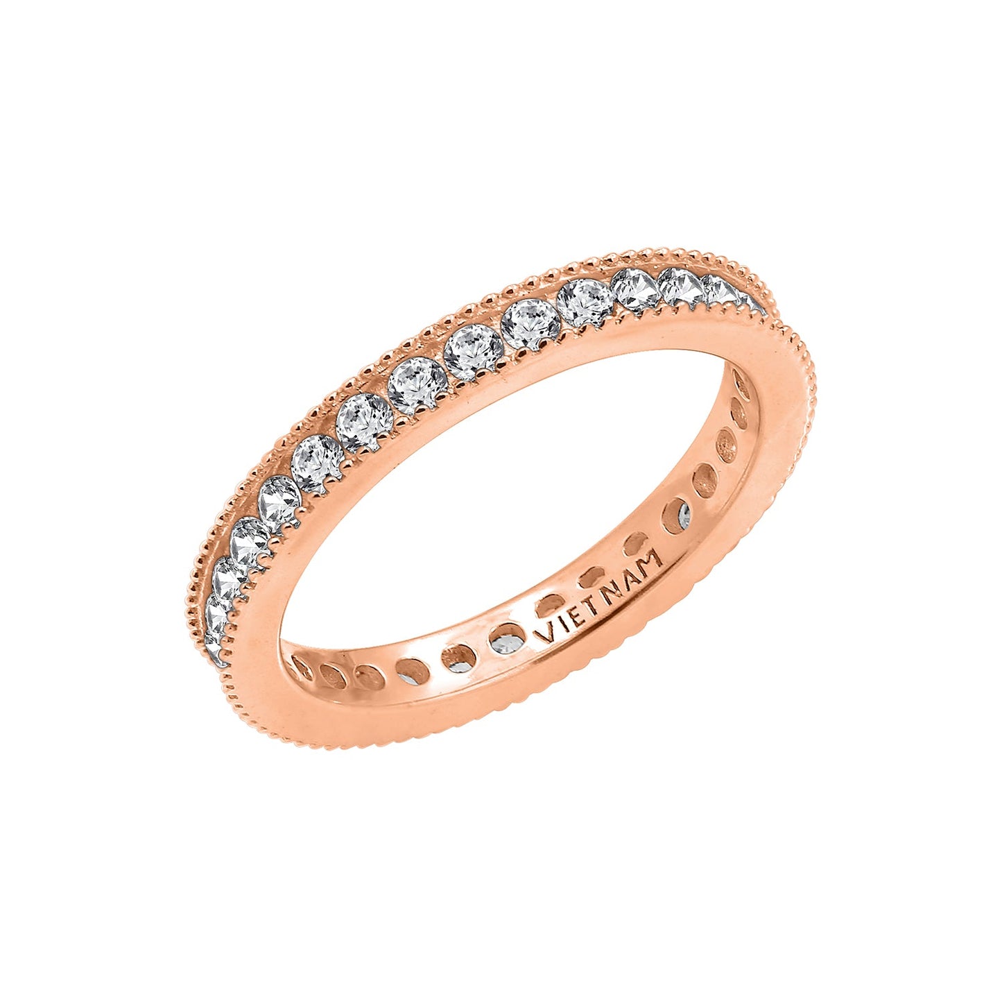 Beaded Eternity Band Ring