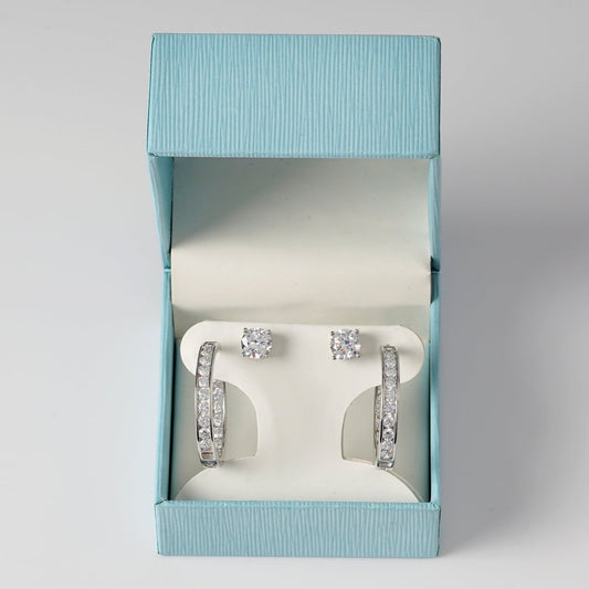 Hinged box 58*58*45mm for Set of Hoop & Stud Earrings