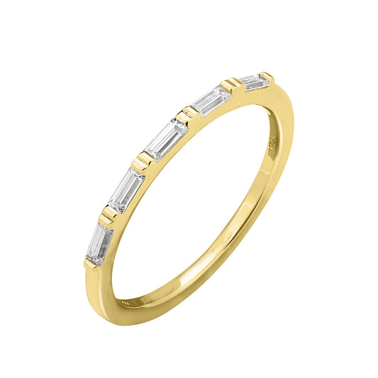 Ring Bar - Linear Baguette Band Ring