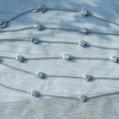 White Station Necklace