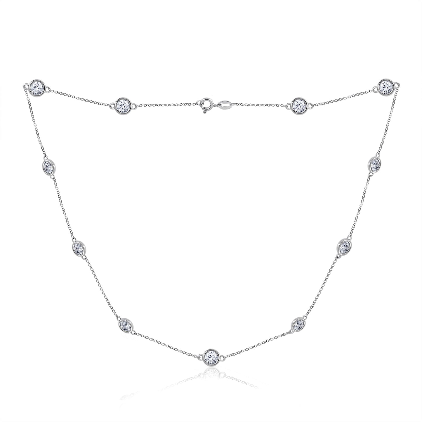 White Station Necklace