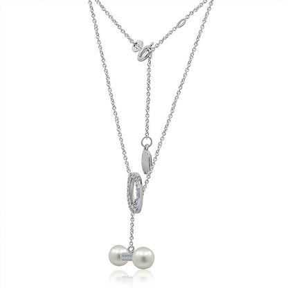 Toggle Necklace with Duo Pearls JEN25592