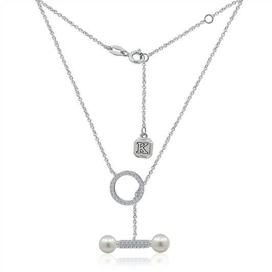 Toggle Necklace with Duo Pearls JEN25592