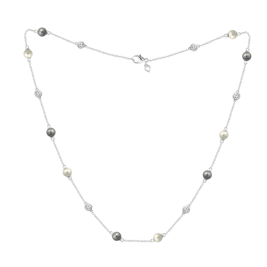 Pearl Station Necklace JEN13087