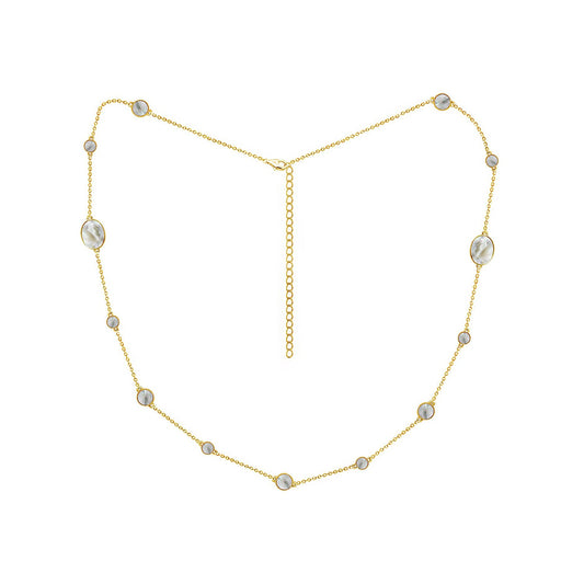 Mother-of-pearl Station Necklace