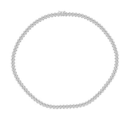 Choice Of 3mm 4mm 5mm Princess Tennis Necklace, Brass JEN26130