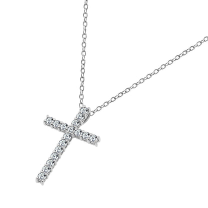 Cross Pendant Necklace, 18"