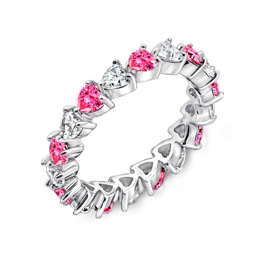 Heart All-Around Eternity Ring