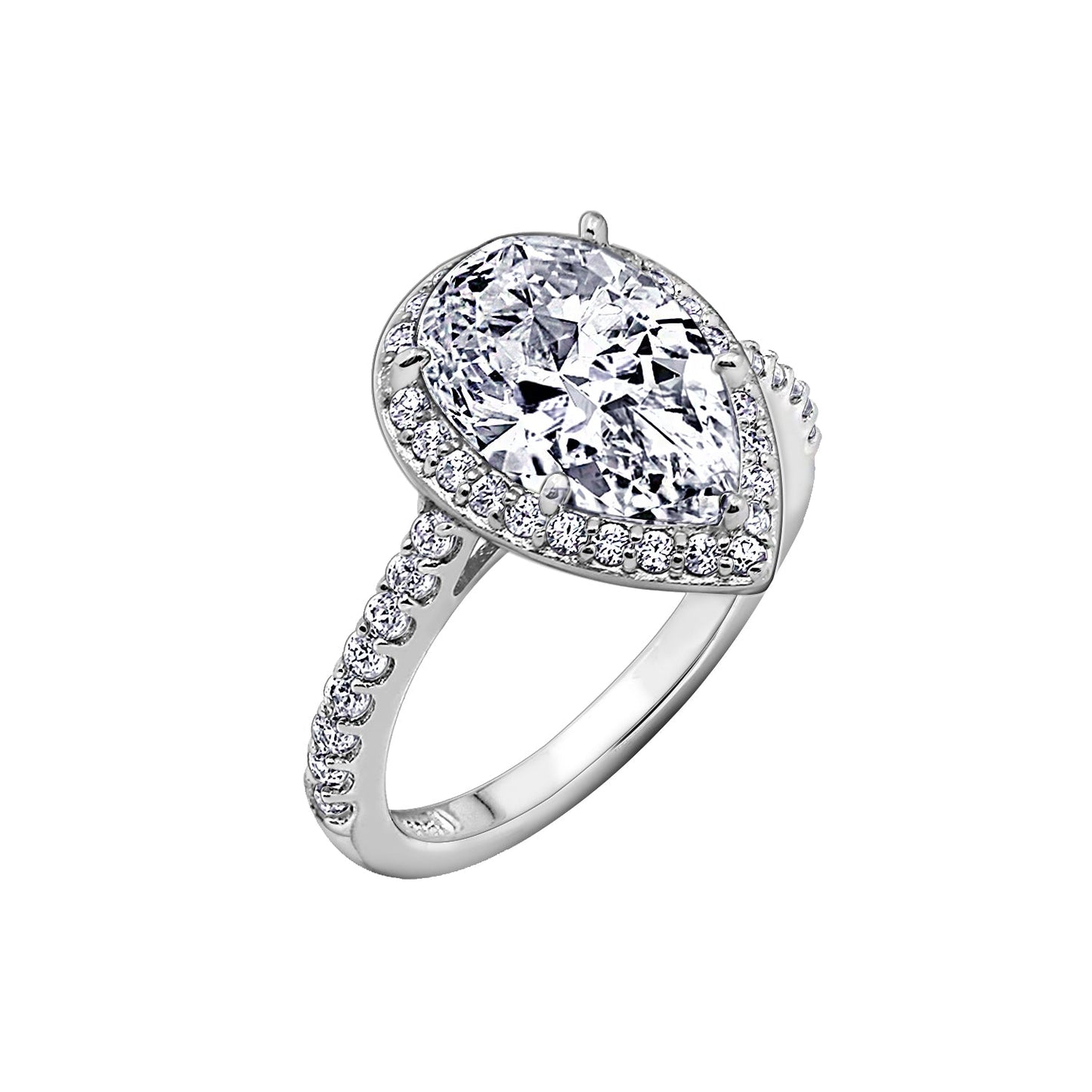 Pear Cut Halo Ring R2831601