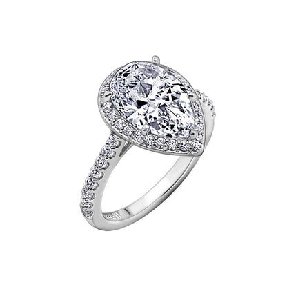 Pear Cut Halo Ring R2831601