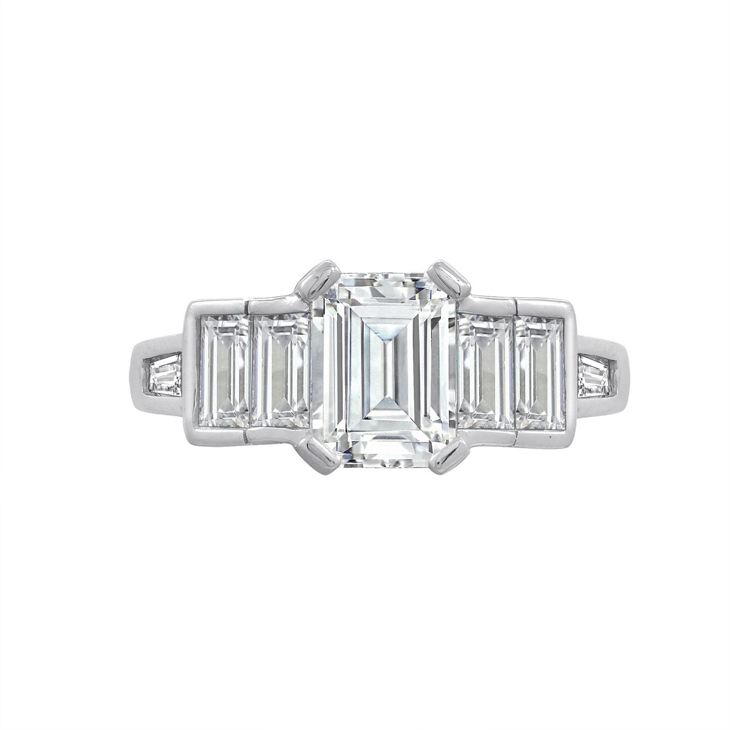 Tapered Emerald Cut Ring JER09761