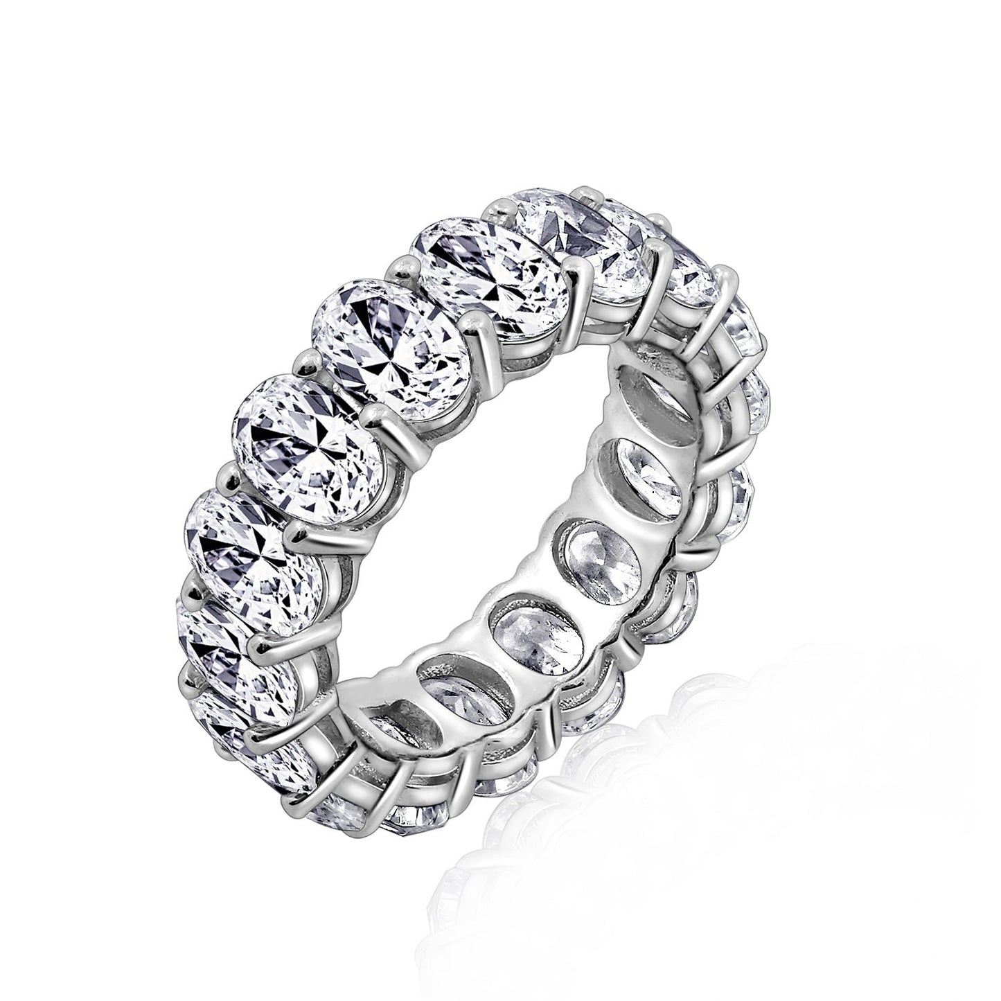 Oval Eternity Band Ring