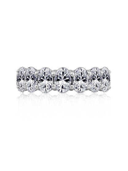 Oval Eternity Band Ring