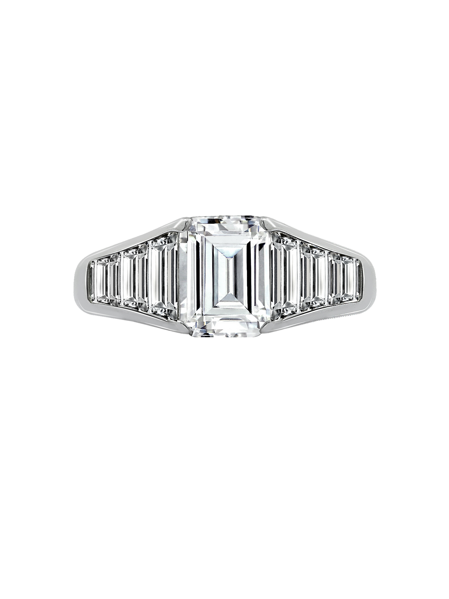 Emerald Cut Tapered Ring R2965401