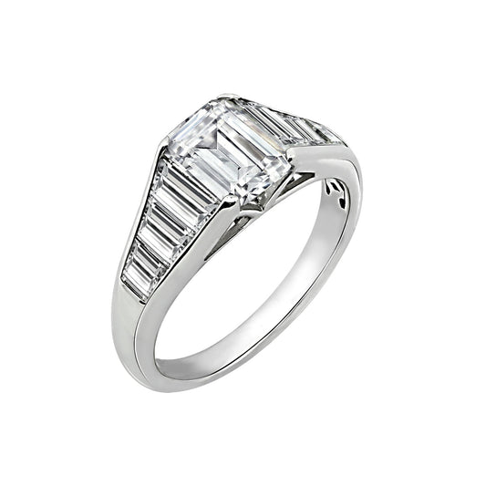 Emerald Cut Tapered Ring R2965401